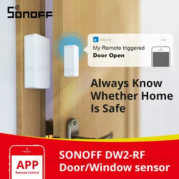 1-10 ШТ Itead SONOFF DW2 RF Датчик Дверной Оконной Сигнализации Беспроводной Магнитный Дверной Детектор Противоугонная Сигнализация Smart Home Security