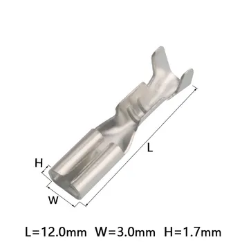 100шт Латунь H62 с луженым покрытием DJ622-D2A 2.0 штекерная пружинная клеммная колодка холодного прессования Толщиной 0.25 мм
