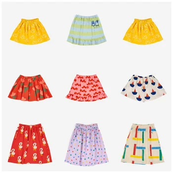 2023 новая весенне-летняя короткая юбка-полукомбинезон для девочек с милым принтом