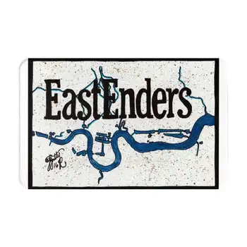 Eastender River 3D Мягкий нескользящий коврик для ног с логотипом Eastender River Walford Albert Square Lynette K