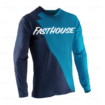 Fasthouse Новые мужские майки для скоростного спуска, футболки для горных велосипедов, майки для внедорожных мотоциклов, спортивная одежда для мотокросса, одежда для велосипеда