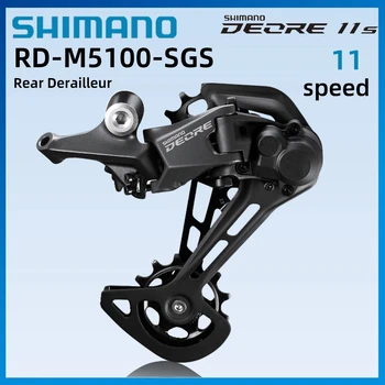 Shimano Deore M5100 SGS Задний Переключатель 11V Shadow Long Cage 11 Скоростной Горный Велосипед Переключатель Переключения Передач Оригинальные Запчасти Для велосипедов