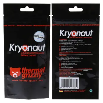 Thermal Grizzly Kryonaut 1g для Процессора AMD Intel Процессор Радиатор Вентилятор Компаундное Охлаждение Термопаста Кулер Термопаста 12 Вт/К