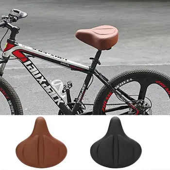 Велосипедное седло, амортизирующее Широкое велосипедное седло, подушка для велосипедного сиденья, замена велосипедного сиденья для велотренажеров, горных велосипедов