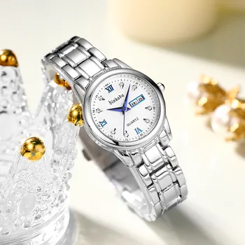 Высококачественные женские часы, модные часы Binkada, роскошные полностью автоматические кварцевые женские часы, женская версия женских часов