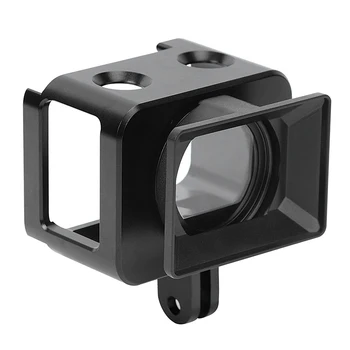 Камера PULUZ для видеоблога Sony RX0 II, Защитная рамка камеры из алюминиевого сплава, Клетка с 37-миллиметровым УФ-фильтром, бленда для объектива, Аксессуары