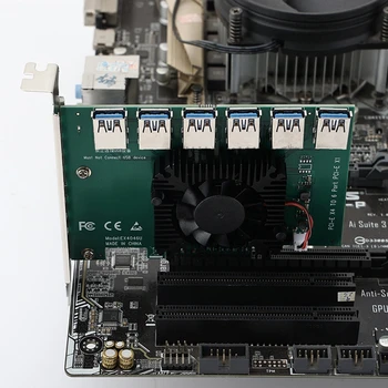 Карты расширения PCI-E X1/X4/X8/X16 Применимые Слоты PCIE от 1/PCIEx4 до 6 USB3.0 Riser Card Электронные Запчасти для ремонта