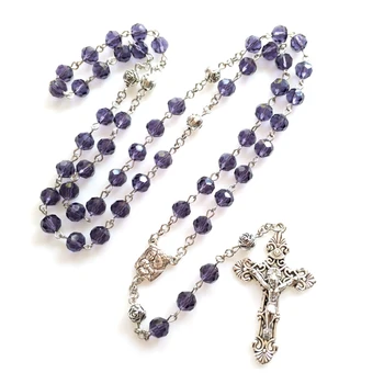 Католическое молитвенное ожерелье, длинная цепочка, модные украшения, религиозный подарок для девушки, леди