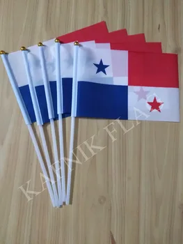 Кафник, 5шт Панама 14*21 см ручной флаг Бесплатная доставка