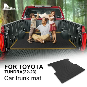 Кожаный коврик в багажник автомобиля для Toyota Tundra 2022 2023, аксессуары, защитная накладка, Стайлинг автомобиля, Простота установки, отсутствие специфического запаха, декор