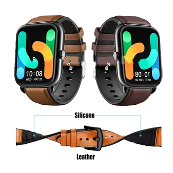 Кожаный Силиконовый Ремешок Для Haylou GST RT2 Smart Wristband Быстроразъемный Браслет Для Haylou RS4 Plus RT2 LS10/LS02/RT/LS05s/RS3