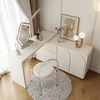 Комод Современный простой столик для макияжа Со шкафом для хранения Модульный телескопический туалетный столик Бытовая мебель Европейского стиля