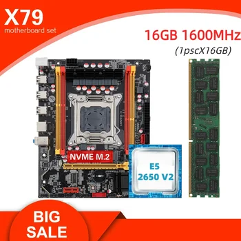 Комплект материнской платы X79 LGA 2011 с процессором XEON E5 2650 V2 1 шт. x 16 ГБ оперативной памяти DDR3 1600 ECC RAM