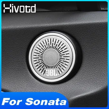 Крышка громкоговорителя передней двери автомобиля, отделка салона, автомобильные аксессуары для Hyundai Sonata 2022-2020 гг.