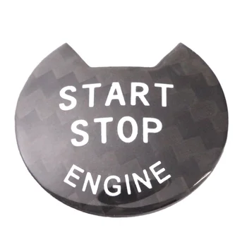 Крышка кнопки запуска двигателя автомобиля для Nissan Altima Maxima Pathfinder Titan (углеродное волокно)