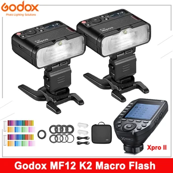 Макровспышка Godox MF12 K2 с Беспроводным Триггером вспышки Xpro II 2,4 ГГц HSS TTL Speedlite для Canon Sony Nikon Fuji Olympus
