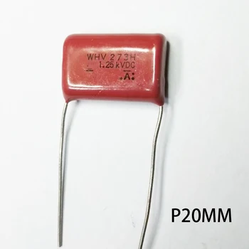 Металлизированный тонкопленочный конденсатор Cbb 1250v273h 273j 273k 0,027 мкф 1250v P20MM
