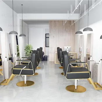Минималистичные парикмахерские кресла, Парикмахерский салон, Специальные парикмахерские кресла, Салон красоты, Мебель для парикмахерского салона, Кресло для глажки, бритья