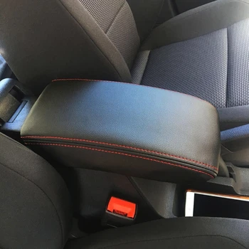 Многоцветная крышка коробки подлокотника центральной консоли из кожи с защитой от царапин, Защитная накладка для центрального подлокотника автомобиля, внутреннее убранство
