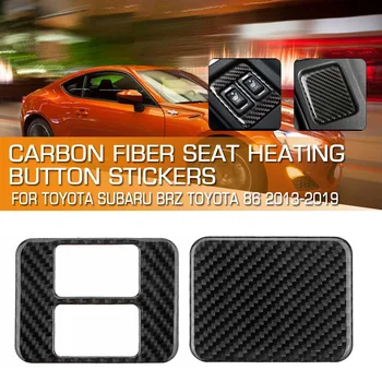 НОВЫЕ наклейки на кнопки обогрева сидений из углеродного волокна для Toyota-Subaru BRZToyota 86 2013-2019