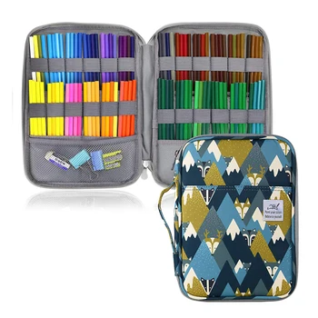 Новый цветной пенал с 96 слотами, держатель для карандашей, сумка для ручек для студентов, мужчин, мальчиков, женщин, девочек, школьных принадлежностей для художников
