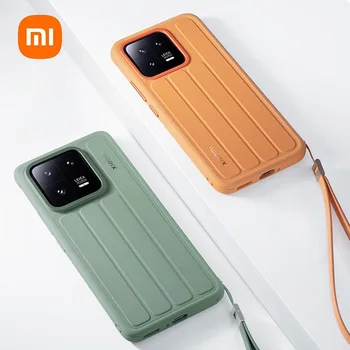 Оригинальный чехол для телефона Xiaomi Xiaomi13 Оранжевый Высококачественный чехол для телефона с защитой от скольжения и падения с помощью подвесной веревки для предотвращения потери
