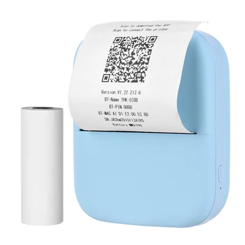 Портативный мини карманный принтер X1 80 мм беспроводной термопринтер BT с разрешением 300 точек на дюйм для печати без чернил, совместимый с Android iOS