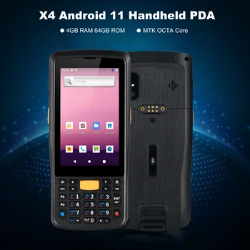 Прочный портативный промышленный сборщик данных Android 11 4G RAM 64G ROM 4G LTE NFC WIFI 2D сканер штрих-кода складской КПК