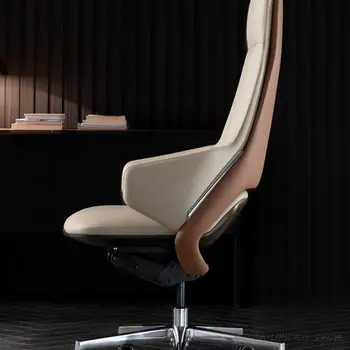 Роскошное Кожаное Офисное кресло Boss, Компьютерное кресло для домашнего кабинета, Удобное Вращающееся кресло President, Большое кресло, на котором можно лежать