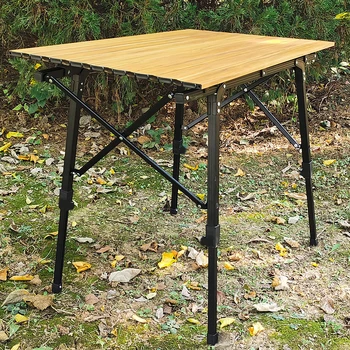 Складной стол из искусственного дерева на открытом воздухе, портативный, для кемпинга, пеших прогулок, Фотогеничный, Регулируемый, для пикника, складной, сверхлегкий стол