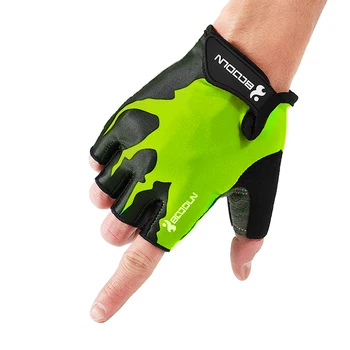 Спортивные перчатки, противоскользящие Велосипедные перчатки на полпальца, Амортизирующие Мягкие перчатки для поднятия тяжестей, Дышащие на открытом воздухе