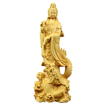Статуэтка Кван, статуэтка Кван-инь, китайская статуэтка, статуэтка Богини Милосердия, деревянная статуэтка Гуаньинь.