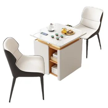 Чайный столик из каменной плиты ZL, Шкаф для чая, Гостиная, Балкон, Передвижной чайный столик, Офисный чайный столик