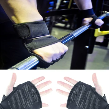 1 пара спортивных перчаток для фитнеса в тренажерном зале, Противоударная Тренировочная перчатка для поднятия тяжестей, велосипедные перчатки MTB на полпальца для мужчин и женщин