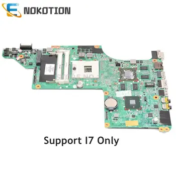 NOKOTION 605320-001 615307-001 Для HP Pavilion DV7 DV7T DV7-4000 Материнская плата Ноутбука HM55 DDR3 HD5650M 1 ГБ Поддерживает Только I7