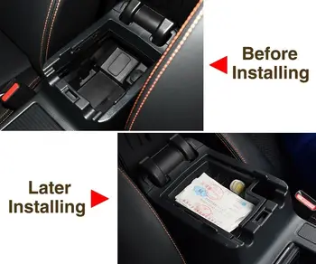 Для Subaru XV 2012-2016 Центральная консоль автомобиля Подлокотник Ящик для хранения Органайзер Лоток