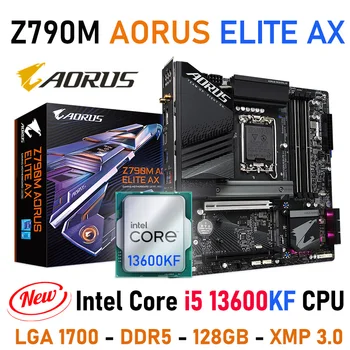 Материнская плата Gigabyte Z790M AORUS ELITE AX LGA 1700 с комбинированным процессором i5 13600KF Intel Z790 Материнская плата Intel 12th Gen 1700 Processor Kit