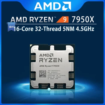 Новый AMD Ryzen 9 7950X R9 7950X 4,5 ГГц 16-ядерный 32-потоковый процессор с процессором 5 Нм L3 = 64 М 100-000000514 Сокет AM5, но без кулера
