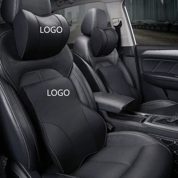 Подушка для подголовника автомобиля с эффектом памяти, кожаные опоры сидений для Mitsubishi Xpander Lancer Adventure Grandis Storm Fuso ASX Аксессуары
