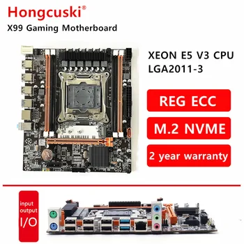 Слот для материнской платы X99 D3 LGA2011-3 USB3.0 PCI-E3.0 NVME M.2 SSD Поддерживает память DDR3 32G REG ECC и процессор Inter Xeon E5 V3 V4